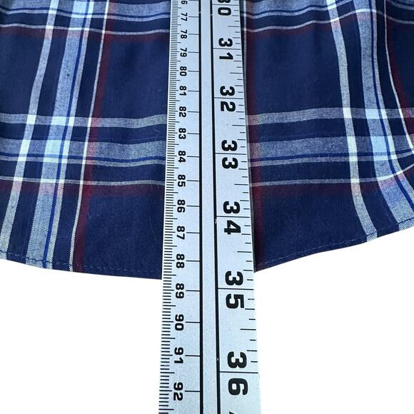 Ely Cattleman Shirt Men’s 3XLT XXXL Tall Blue Plaid Western Pearl Snap Button-Up - Picture 10 of 10